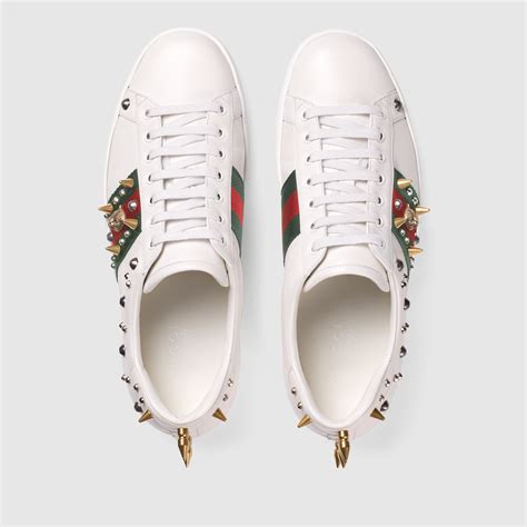 gucci ace studded sneaker|gucci ace sneakers price.